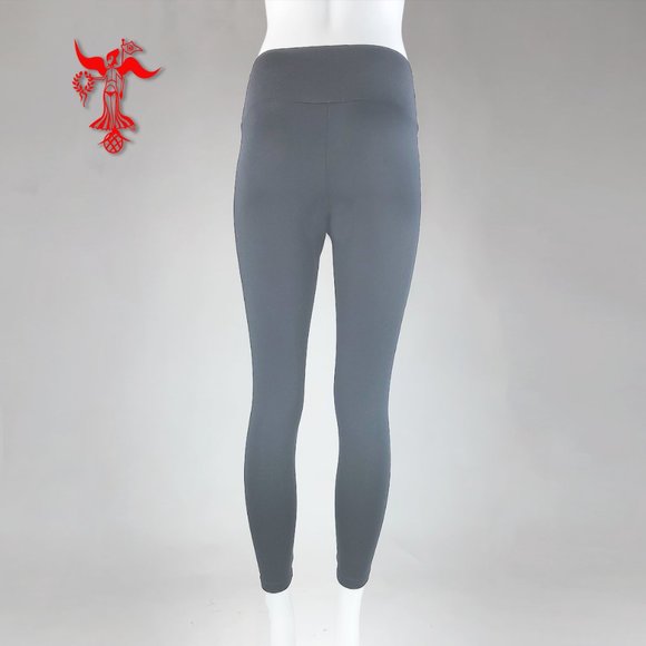 Della Penna Fashion solid charcoal grey capri leggings - Picture 2 of 5